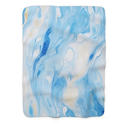 Pastel Marble Designs - Couverture Sherpa de qualité supérieure 1 pièce