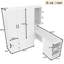 Armoire-penderie multifonctionnelle avec bureau pliable-450194023