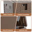 Boîte de rangement en résine 99Gallon Brown
