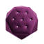 Velours mauve Polygon Diamond, repose-pieds multifonctionnel et rangement pour le vestibule de la chambre à coucher, L 34 po x l 30,5 po x H 13,5 po-595396004