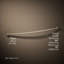 Expanse 76" Curved Fixed Shower Curtain Rod-96074373