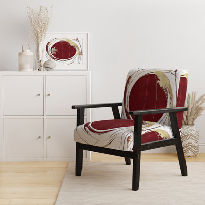 Fauteuil d'appoint rembourré «Giampaola - Gold Circle»