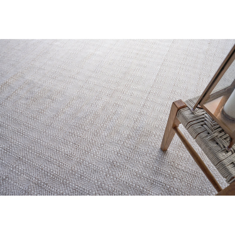 Echo Geometric Area Rug in Ivory, Rectangle 8' x 10'