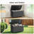158 Gallon Extra Large Waterproof Wicker Deck Box, Outdoor Storage Box-113957475