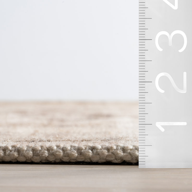  Tapis en laine et coton Nienna, Rectangle 9 pi 6 po x 13 pi 6 po