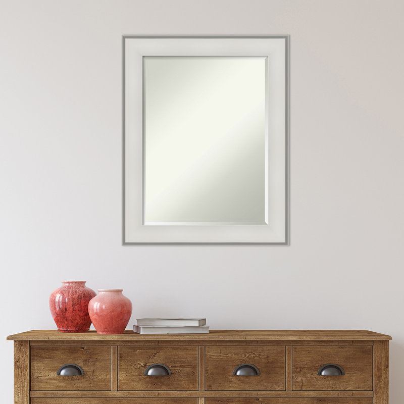 Dyana Flat Wall Mirror, 29" x 23", White