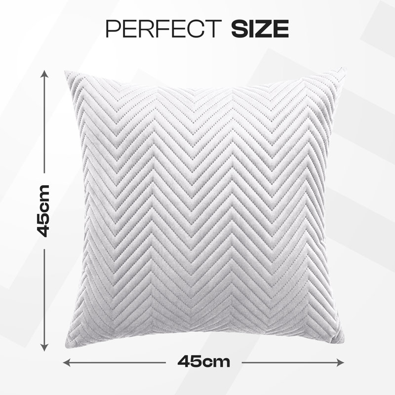 Square Scatter Cushion Cushion Cover, Silver