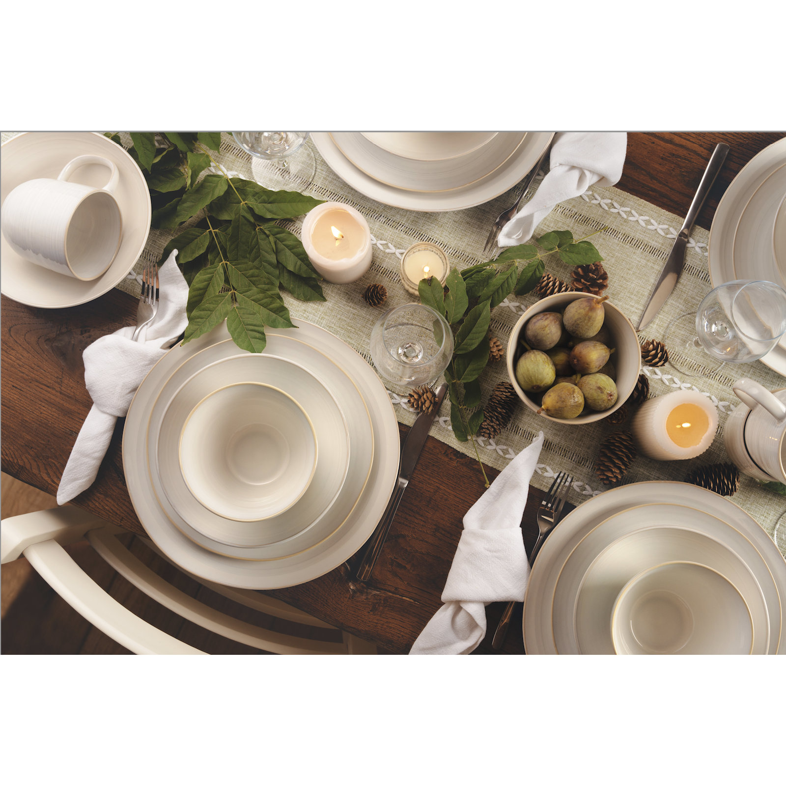 Neree Reactive Glaze 16 piece Stoneware Dinnerware Set (Cereal Bowl Assorted)