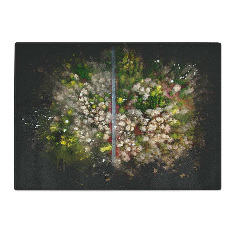 Tempered Glass Separating the Forest Chopping Board, 20 cm x 28.5 cm