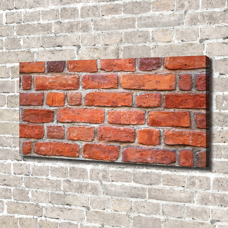 Brick Wall 1 Piece Wrapped Canvas Wall Art