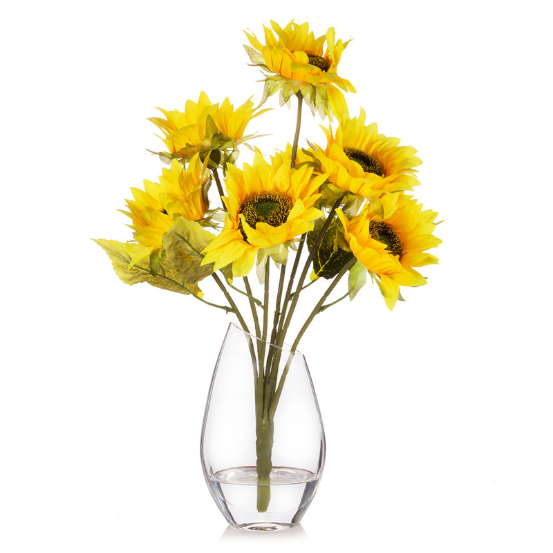 Centres de table en tournesol artificiels