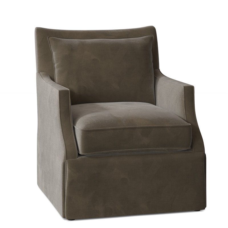 Holly Upholstered Armchair, Swivel, 9930 Driftwood