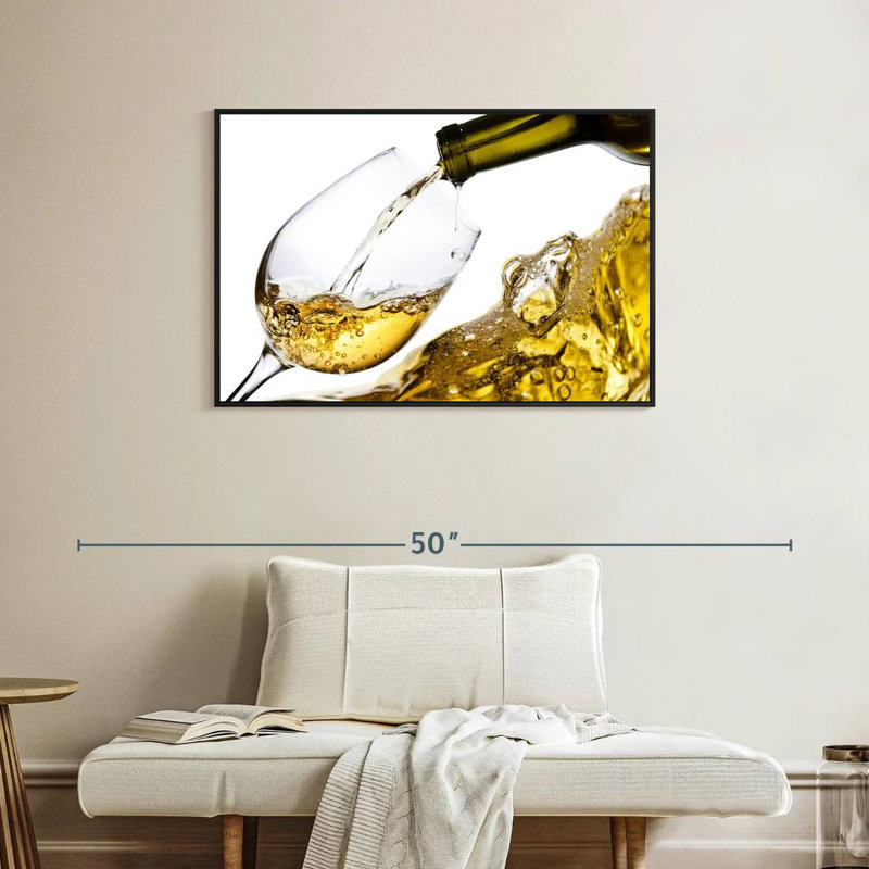 Yarlin White Wine Splash, H 25 po x l 37 po