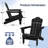 HDPE Foldable Steel Adirondack Chair-2133841891