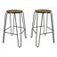 Tabouret de comptoir moderne noir de 24 po avec pieds en fer thermolaqué durable-1976184645-1993490515-1963779534