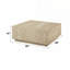 Table basse beige en travertine
