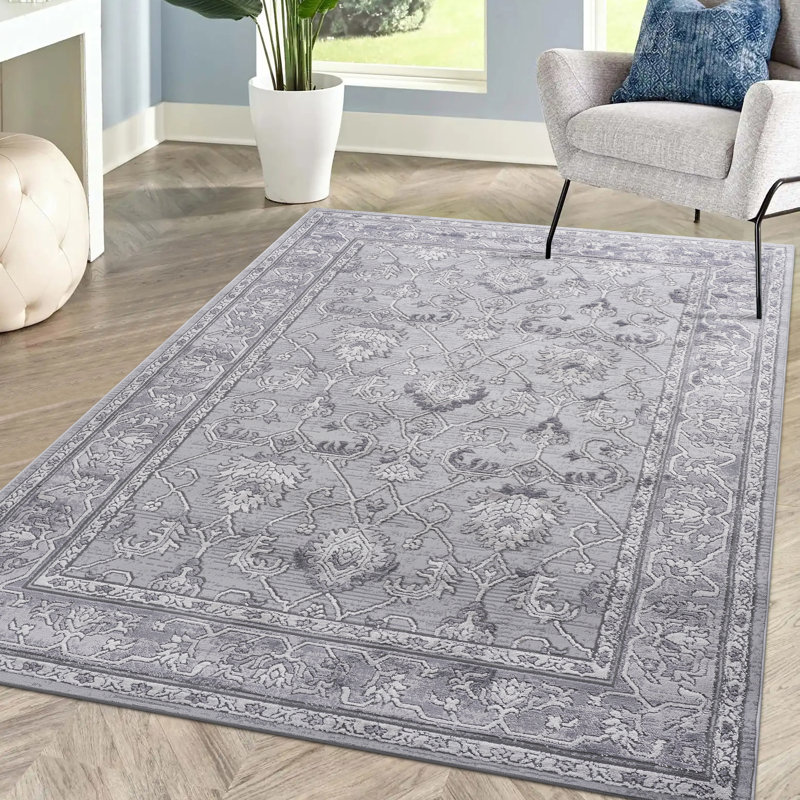 Zachais Oriental Indoor / Outdoor Rug, Rectangle 5'3'' x 7'6''