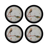 Zodiac Pisces Vegan Leather Round Pebble Placemat