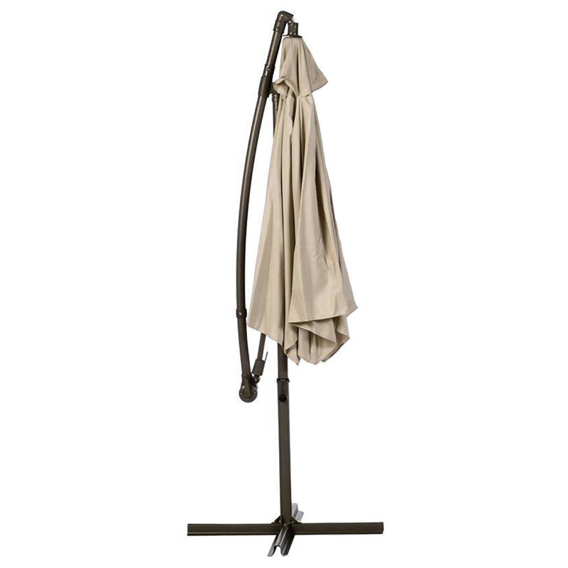 Connally 300cm Cantilever Parasol, Black, White