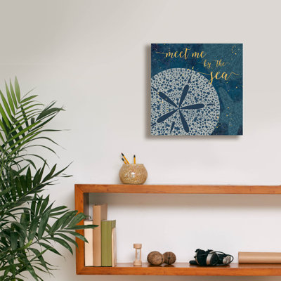 «Coastal Lace I» par Jess Aiken, art mural sur toile, 18 po x 18 po