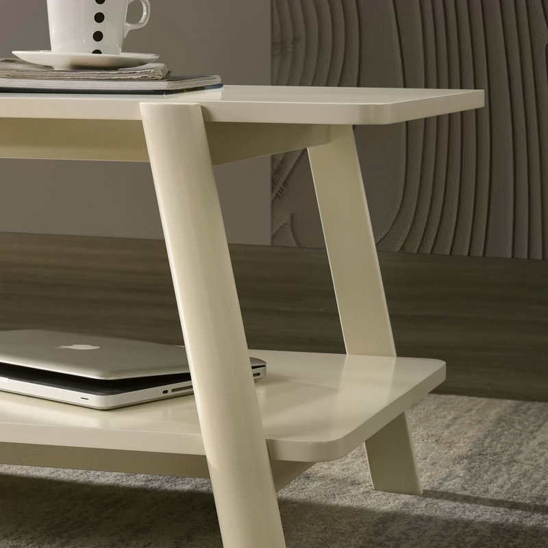 Metz Mid-Century Modern Wood Shelf End Table