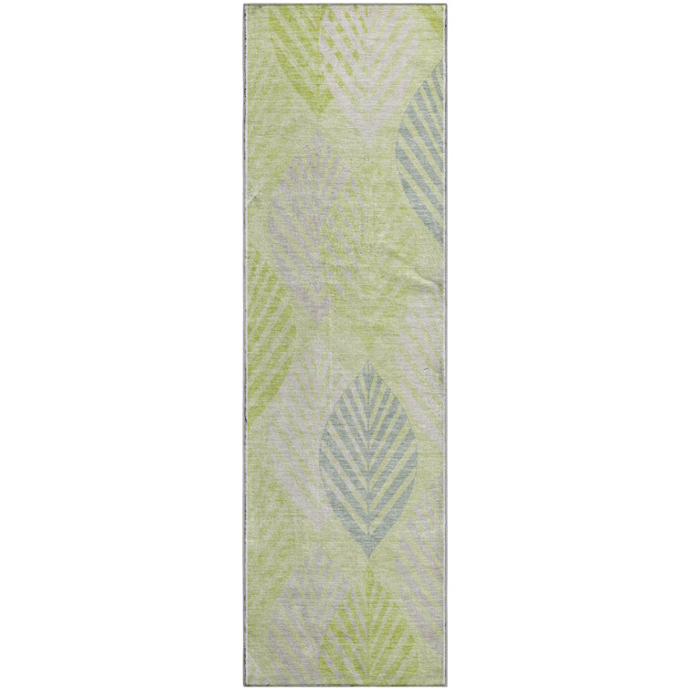 Premium Machine Washable Prisco Aloe Rug