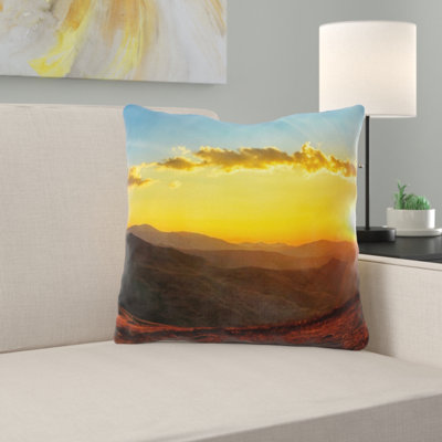 Coussin coucher de soleil