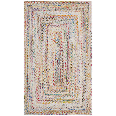 Hurst Hand Woven Abstract Cotton Area Rug