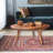 Walnut Solid Wood Round Novelty Coffee Table-109670445