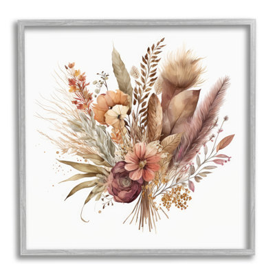 Bb-268-Framed " Mixed Fall Botanicals "