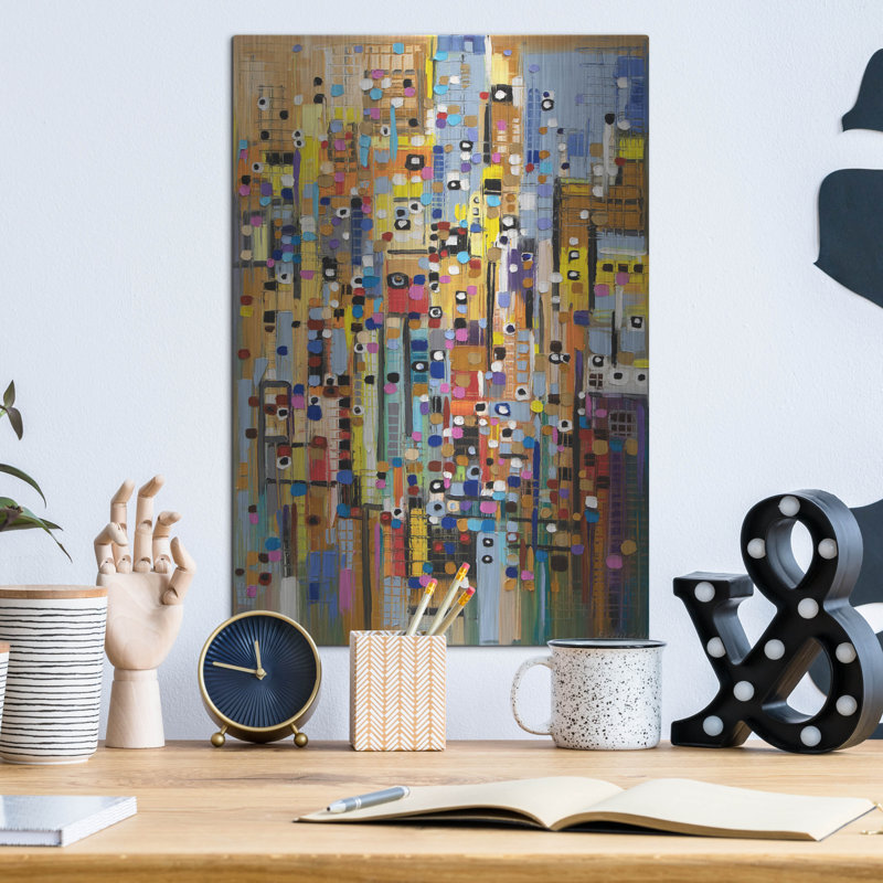 Ivy Bronx «Wonderful Moments» par Ekaterina Ermilkina, art mural en métal, H 16 po x l 12 po