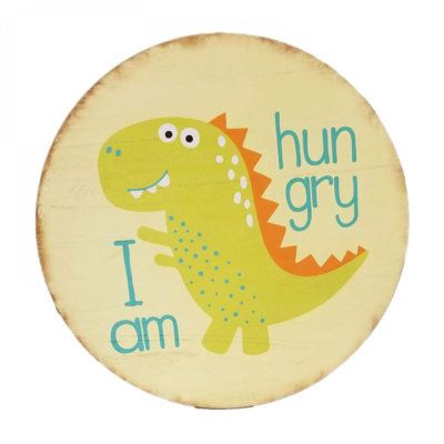 I Am Hungry Dinosaur Plaque