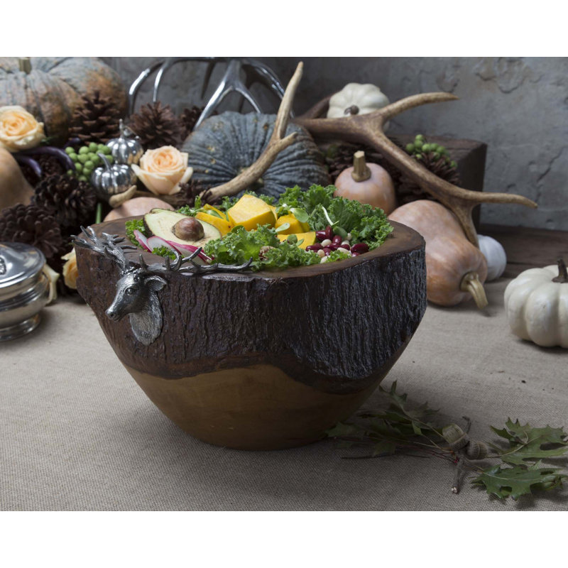 Bol à salade pour tête de cerf elk Lodge