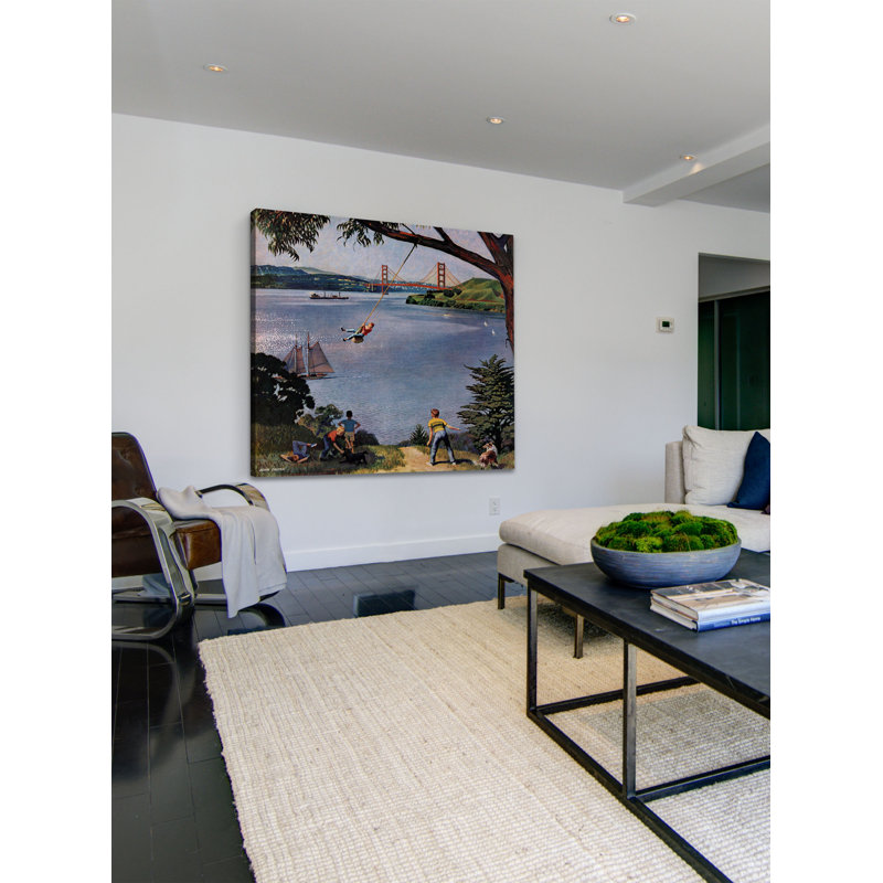 San Francisco Bay Boys 1 Piece Wrapped Canvas Painting, 46cm H x 46cm W