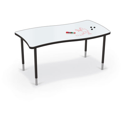 Hierarchy Creator Activity Table Porcelain Steel Whiteboard Wavy Rectangle Top