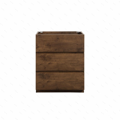 Alice-105, armoire de plancher SANS lavabo, avec trois tiroirs, pré-assemblée