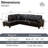 Bawan Faux Leather L-Shaped Sectional-2029014195-2029014198