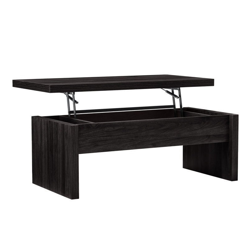 Lift Top Coffee Table With Storage, Black