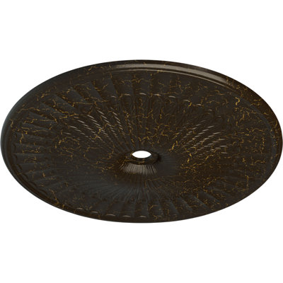 Médaillon de plafond Endurathane Piedmont, l 67 1/8 po x H 48 5/8 po x P 1 7/8 po (convient aux auvents jusqu'à 6 1/2 po), fini nuage éclaté peint à la main