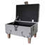 50.8cm Wide Rectangle Animal Print Footstool Ottoman with Storage