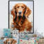 «Dog Irish Setter Impressions», reproduction sur toile-208536852-208536848