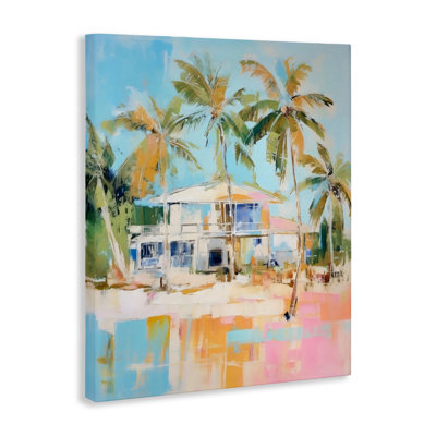 Toile abstraite de style tropical, design par LSR Design Studio