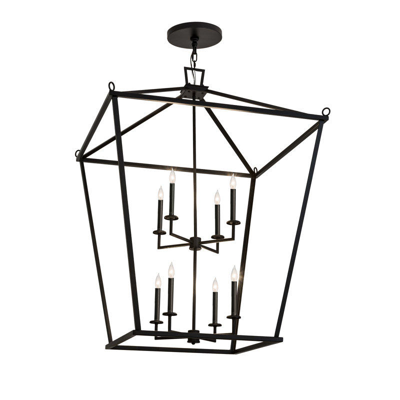 Kitzi 8 - Light Dimmable Lantern Geometric Chandelier