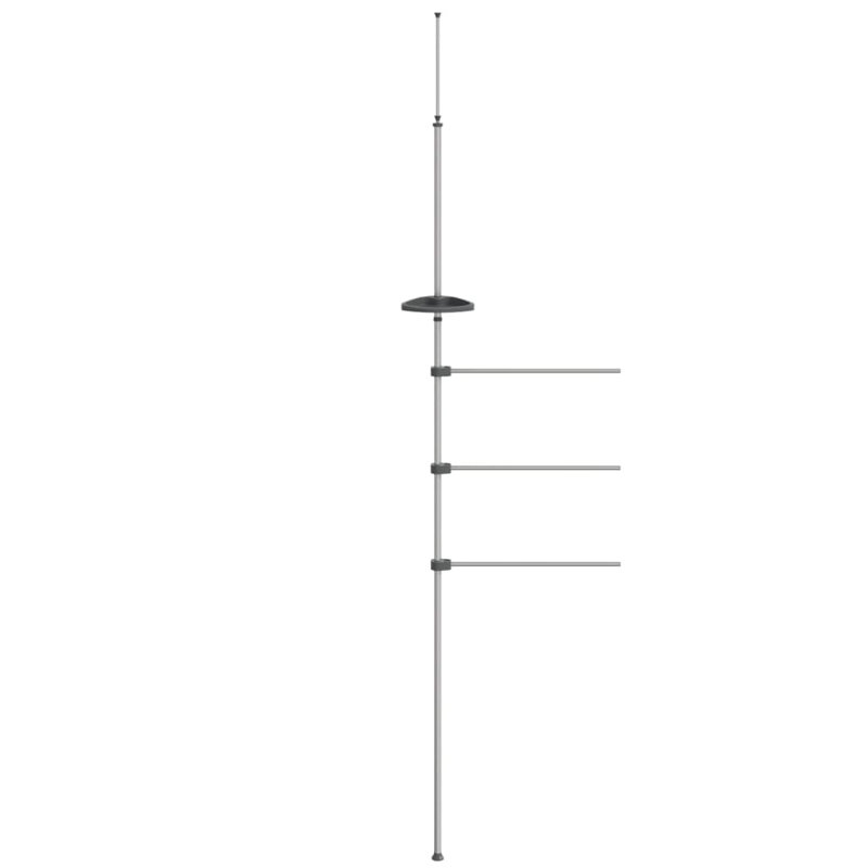 Towel Rail 47x280 cm Aluminium