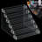 Mellinger Acrylic 6 Compartment Makeup Organizer