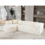 Canapé modulaire de style moderne, canapé modulaire en éponge, canapé modulaire en L avec canapé incurvé élégant et tissu chenille luxueux, 2 coussins décoratifs pour le salon-174887892