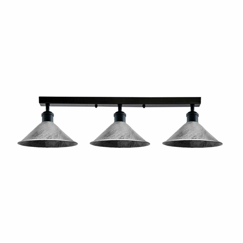 Menoher Flush Mount, No, Brushed Silver