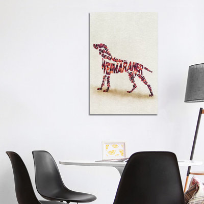 Weimaraner 1 Piece Wrapped Canvas Wall Art