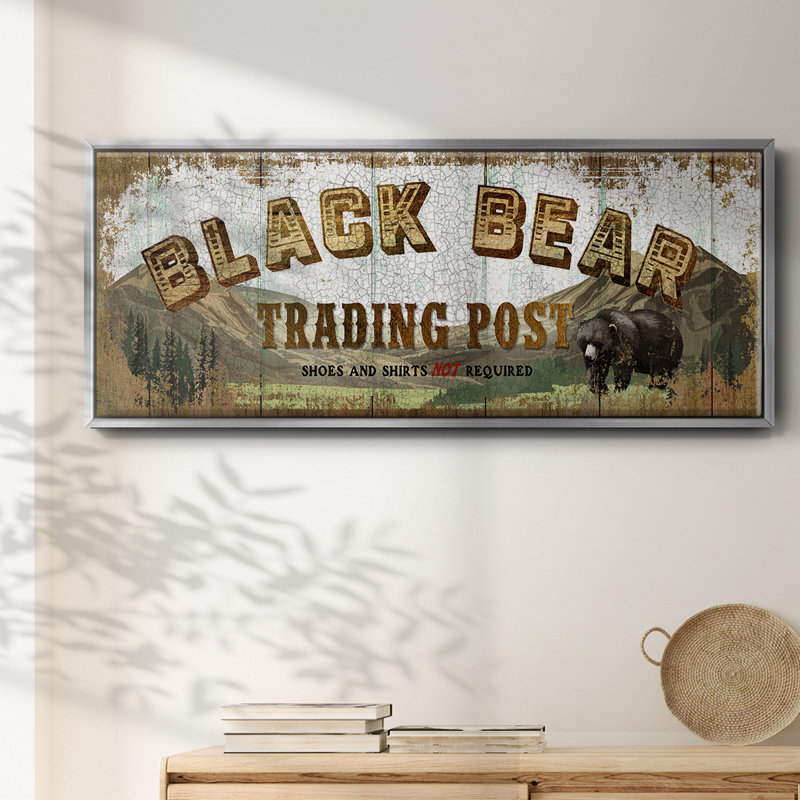 Bear Trading Post- Framed Canvas