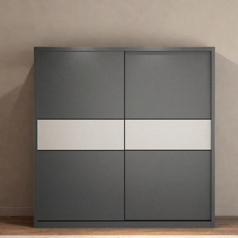 Simple And Modern Colour Blocked Wardrobe, H 83 po x l 55 po x P 38 po